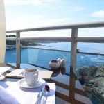 Breakfast by the sea.