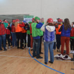 Getting ready for Hurling drills.