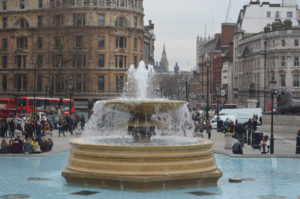 Lots of student groups at the art museum.