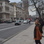 Walking down Whitehall Road.