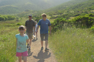 A beautiful hike back.